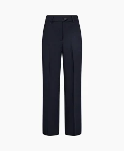 Online Co'Couture Pantalon Vola Wide Donker Blauw Dames Broeken