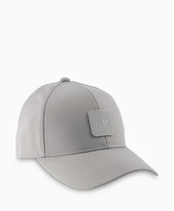 Cp Company Pet Metropolis Twill Logo Grijs*Heren Petten