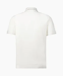 Hot Polo Stretch Piquet Striped Collar Wit Heren Polo's