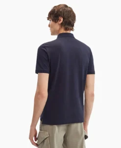 Cp Company Polo Stretch Piquet Regular Donker Blauw*Heren Polo's