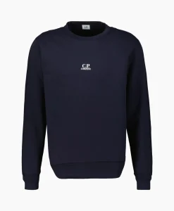 New Sweater Light Fleece Logo Donker Blauw Heren Truien