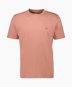 Hot T-Shirt 30/1 Jersey Small Logo Donker Bruin Heren T-Shirts