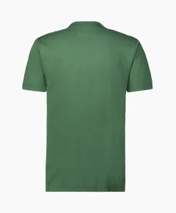 Cp Company T-Shirt Korte Mouw Jersey Flap Pocket Groen*Heren T-Shirts