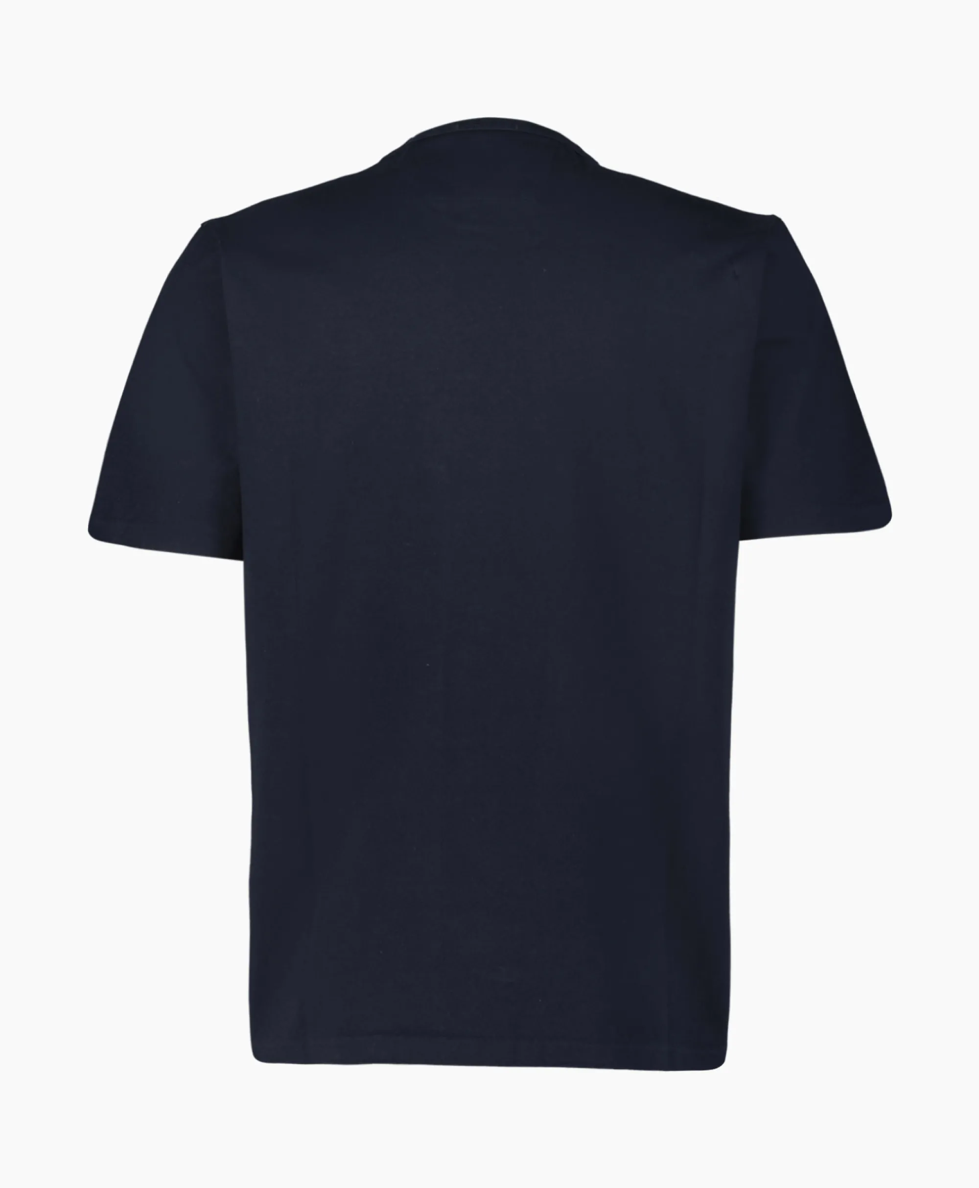 Online T-Shirt Mercerized Jersey Twisted Logo Donker Blauw Heren T-Shirts