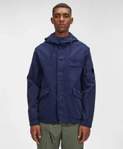 Cp Company Vest B Hooded Jacket Donker Blauw*Heren Jassen