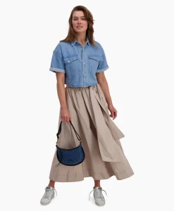 D'Arc Blouse Bovino Blauw Dames Blouses