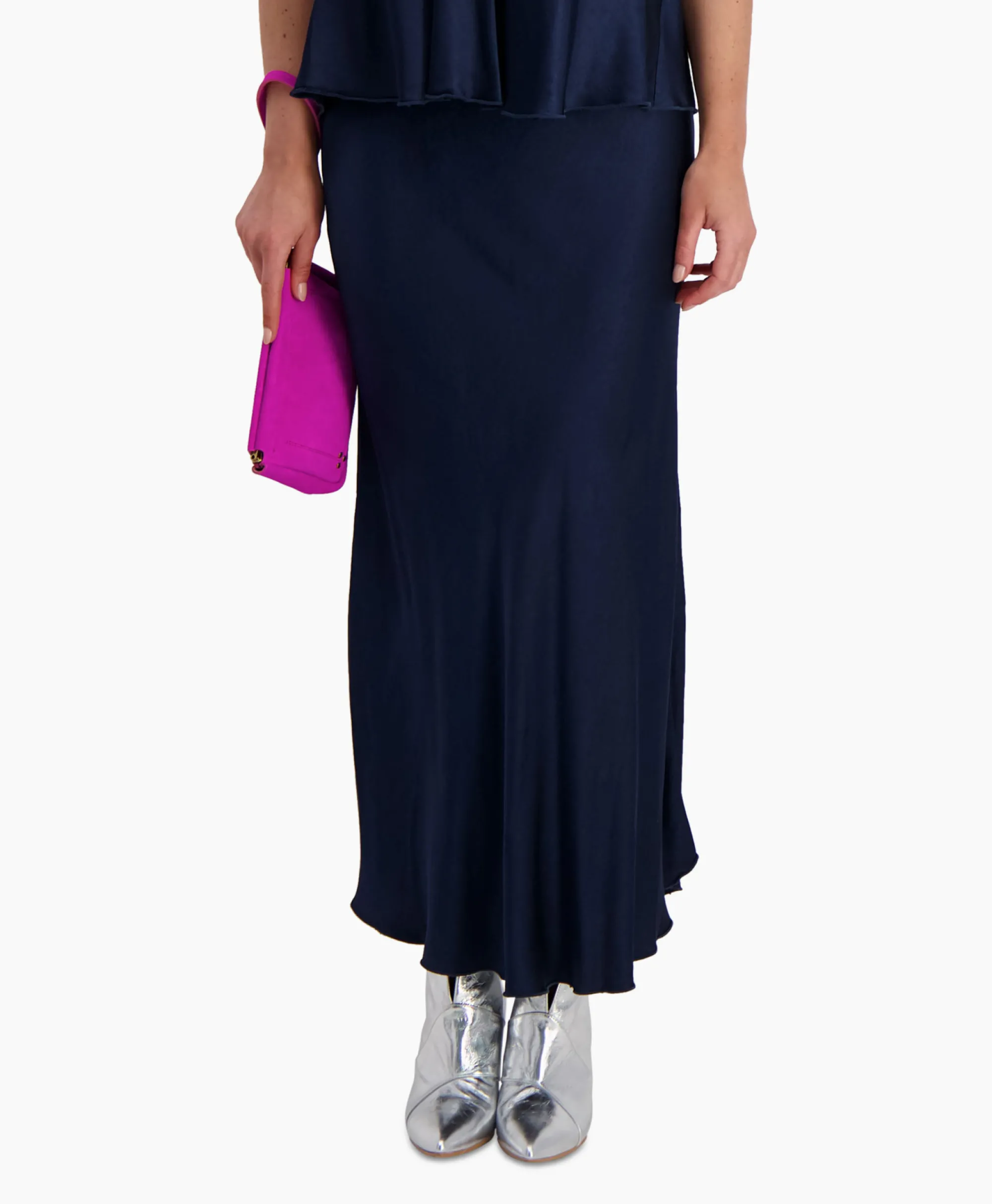 Online D'Arc Midi Rok Padova Blauw Dames Rokken