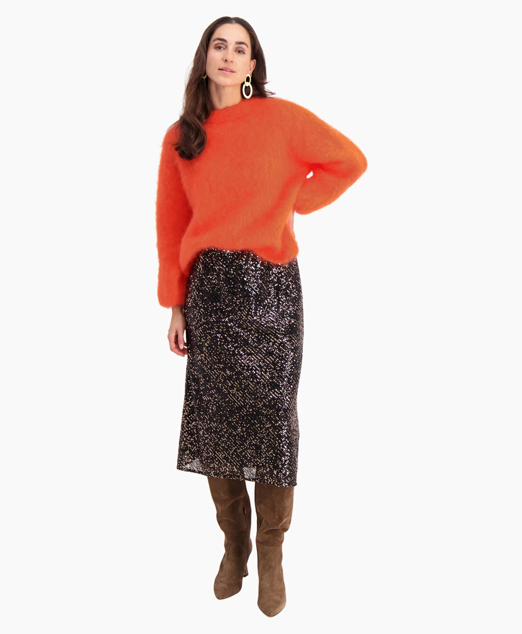 Discount D'Arc Rok Go1032 Brons Dames Rokken