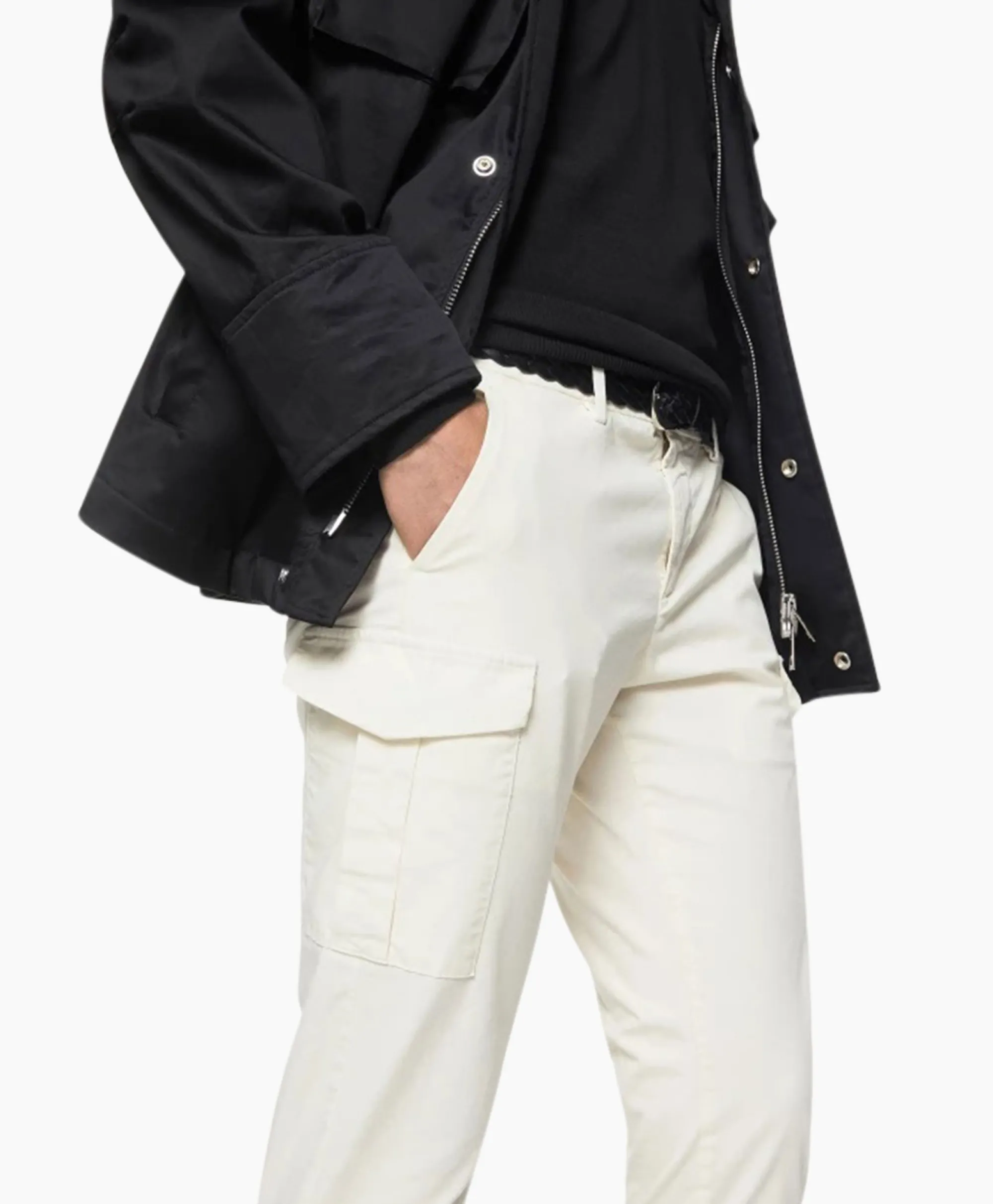 Online Pantalon Eddy Slimfit Donker Grijs Heren Broeken