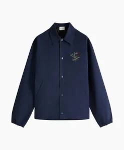 Drole De Monsieur Jack La Veste Slogan Esquisse Donker Blauw*Heren Jassen