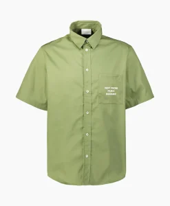 Outlet Overhemd La Chemise Slogan Khaki Heren Overhemden