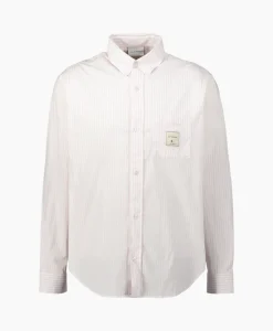 Drole De Monsieur Overhemd La Chemise Rayee Rose*Heren Overhemden