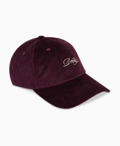 Drole De Monsieur Pet La Casquette Corduroy Donker Rood*Heren Petten