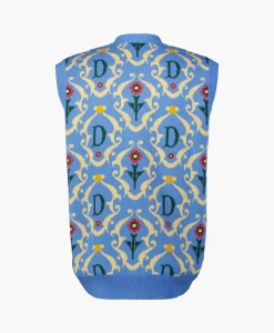 Drole De Monsieur Vest La Sans Manches Ornements Blauw*Heren Vesten