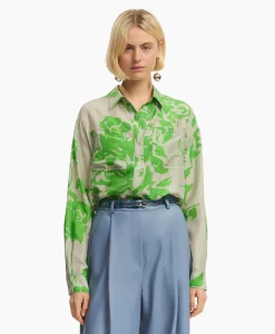 Discount Blouse Forgetmenot Groen Dames Blouses