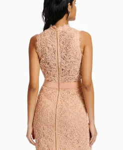 Hot Midi Jurk Emery Pink Dames Bruiloftskleding