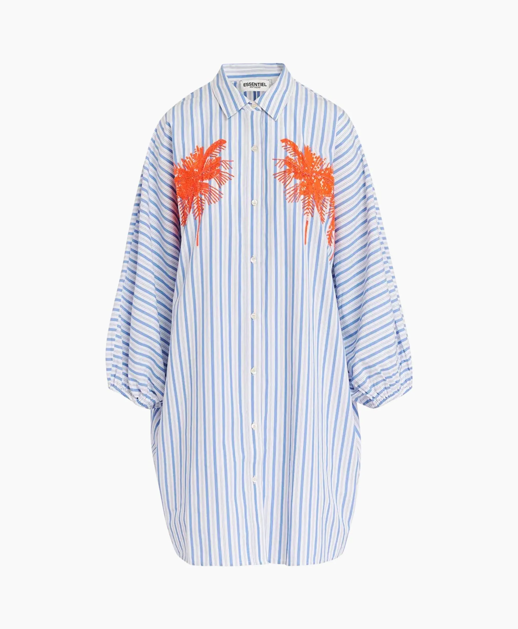 Essentiel Antwerp Mini Jurk Frilled Off White*Dames Bruiloftskleding