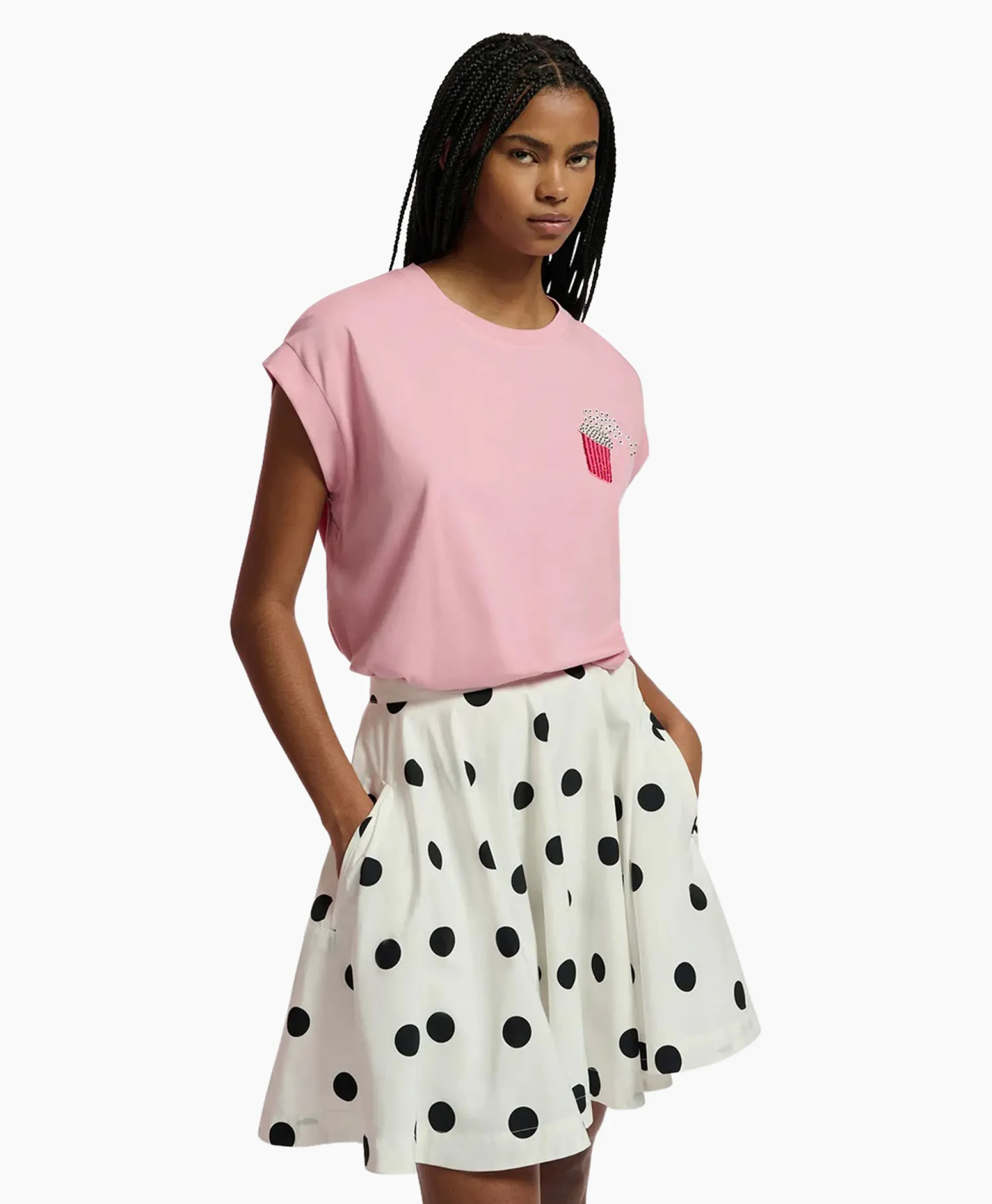 Online T-Shirt Korte Mouw Faustina Rood Dames T-Shirts & Tops