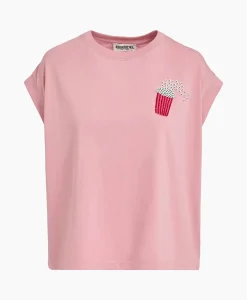 Online T-Shirt Korte Mouw Faustina Rood Dames T-Shirts & Tops