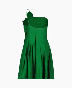 Farm Rio Mini Jurk Green One Shoulder Lea Groen*Dames Bruiloftskleding