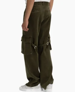 Clearance Flaneur Cargobroek Phone Pocket Groen Heren Broeken