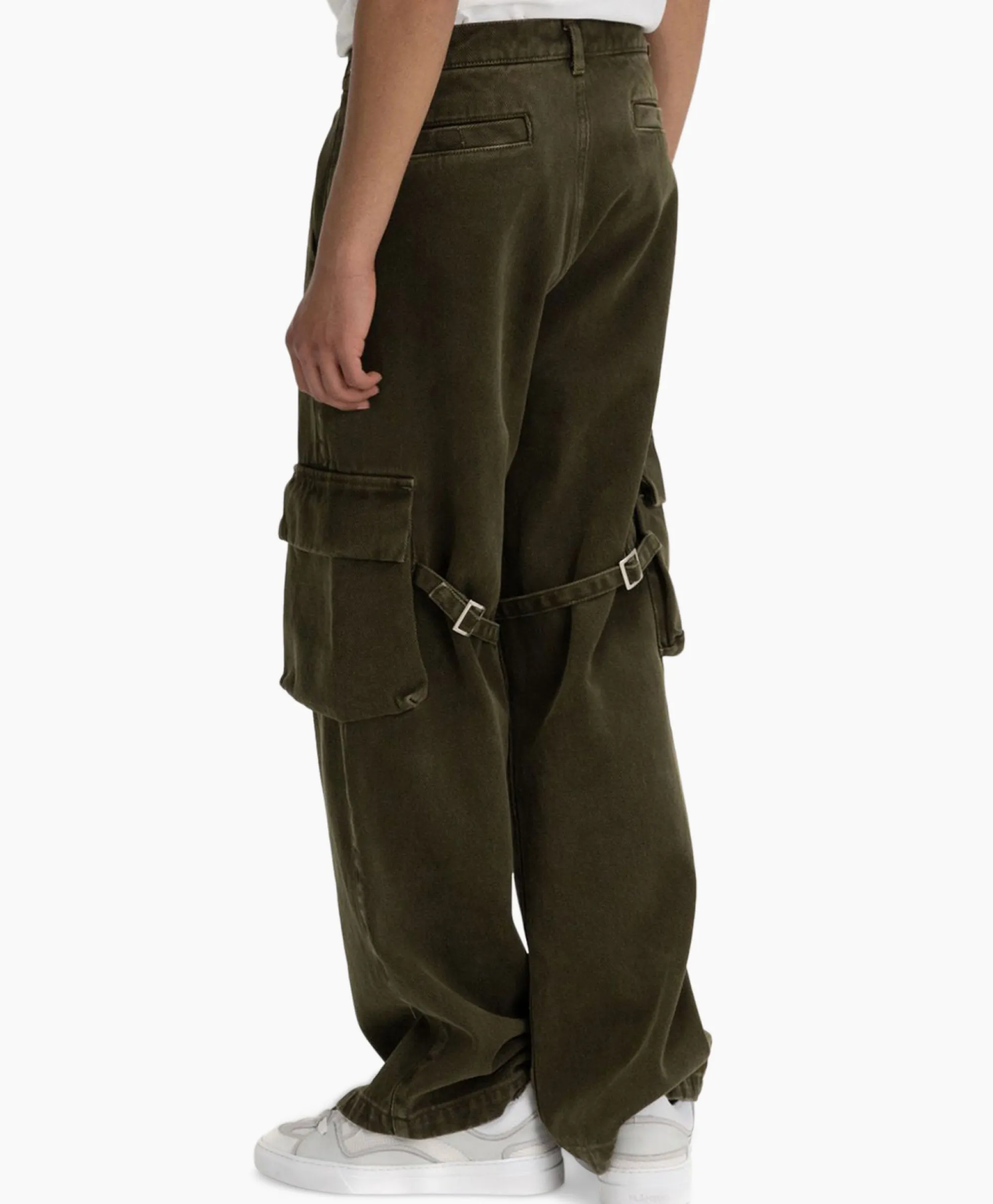 Clearance Flaneur Cargobroek Phone Pocket Groen Heren Broeken