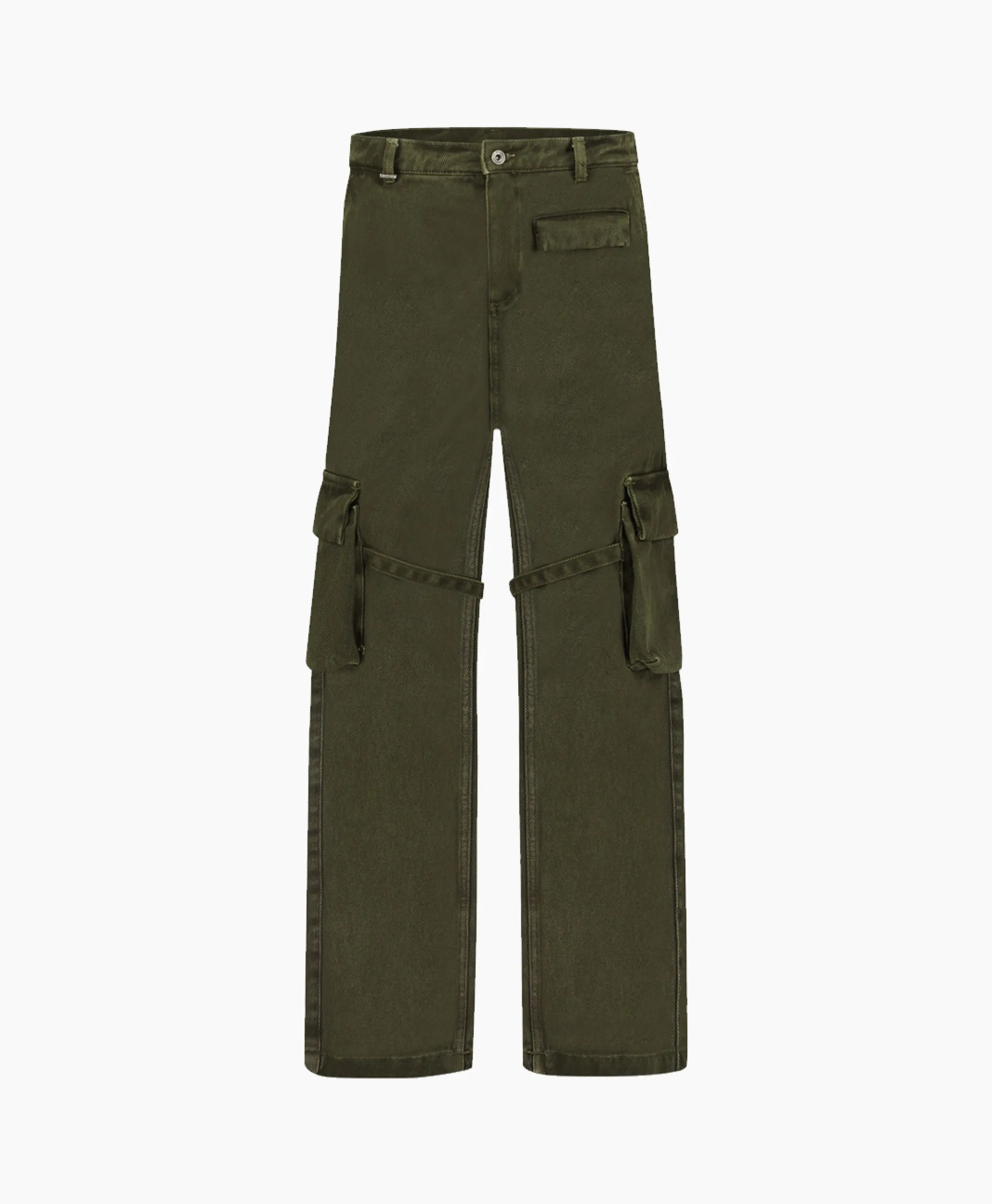 Clearance Flaneur Cargobroek Phone Pocket Groen Heren Broeken