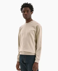 Flâneur Flaneur Sweater Signature Beige*Heren Truien