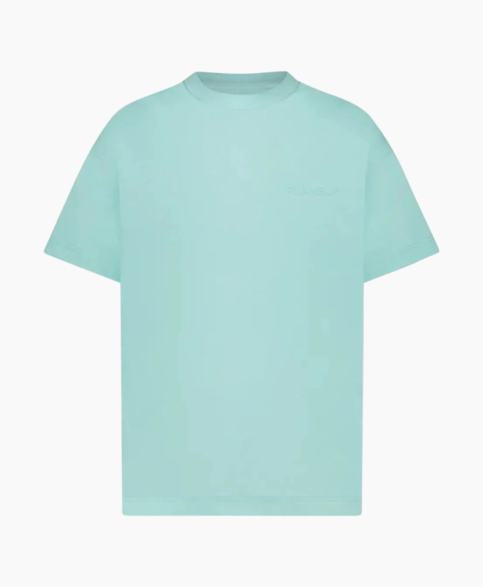 Sale Flaneur T-Shirt Korte Mouw Tonal Logo Blauw Heren T-Shirts