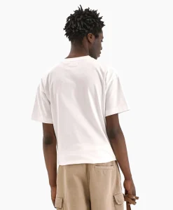 Sale Flaneur T-Shirt Korte Mouw Floral Watercolor Wit Heren T-Shirts