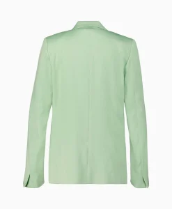 Forte_forte Blazer Slubbed Viscose Cotton Licht Groen*Dames Blazers