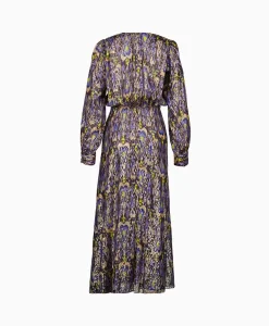 Sale Maxi Jurk Print Fil Coup Long Dress Norther Light Blauw Dames Jurken