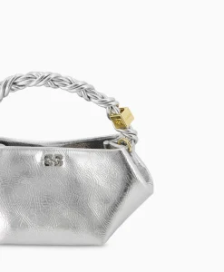 Ganni Schouder / Hand Tas Bou Mini Zilver*Dames Tassen