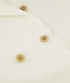 Discount Blazer Journey W's Double Breasted Light Wool Ecru Dames Blazers