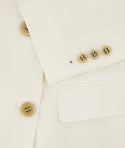 Discount Blazer Journey W's Double Breasted Light Wool Ecru Dames Blazers