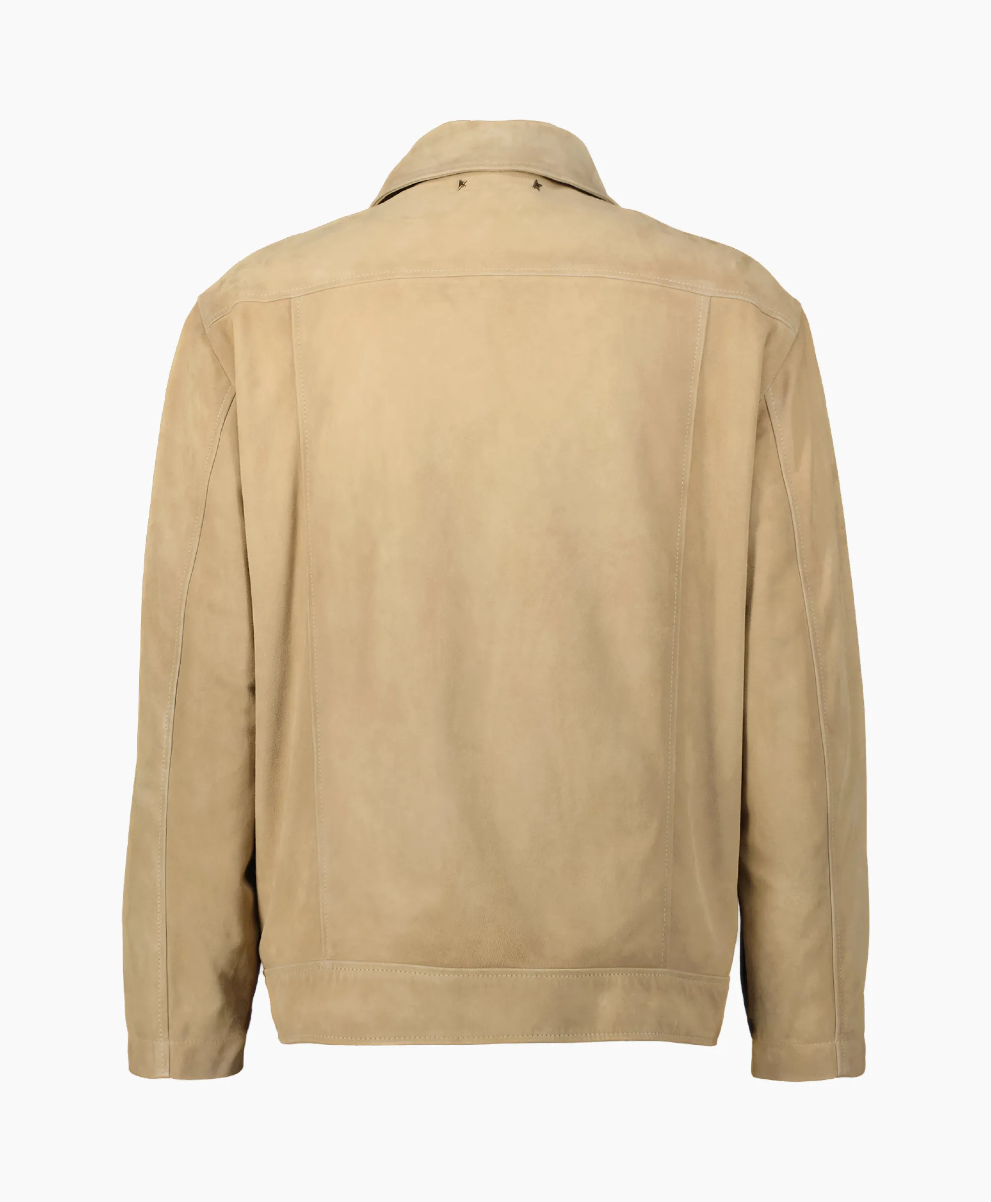 Discount Jack Journey M's Full Zip Coach Waxed Leather Taupe Heren Jassen