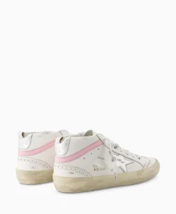 Outlet Sneaker Mid Star Leather Upper And Wave Wit Dames Sneakers