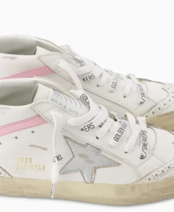 Outlet Sneaker Mid Star Leather Upper And Wave Wit Dames Sneakers