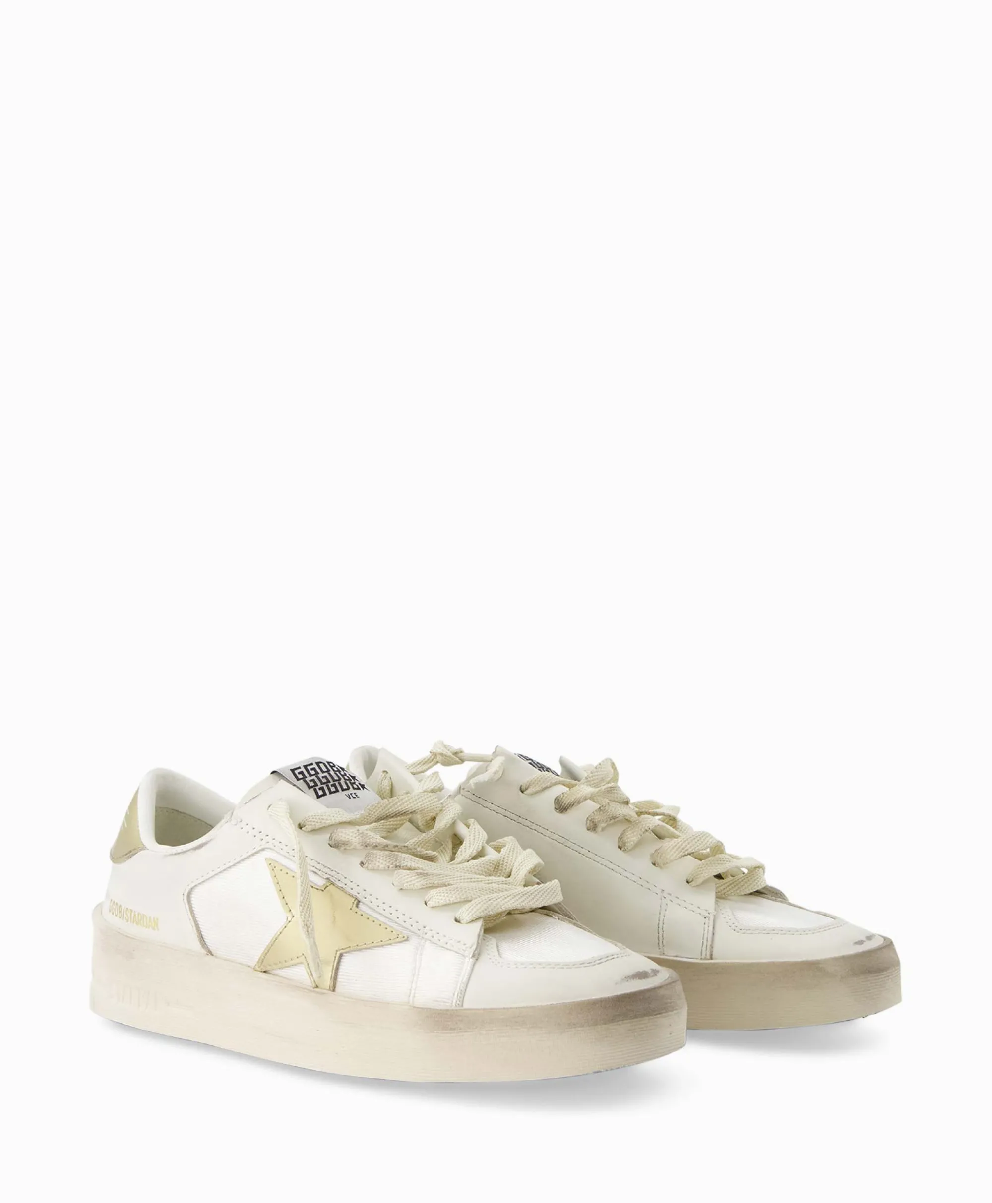 Sneaker Stardan Leather Mirrored Star Wit Dames Sneakers