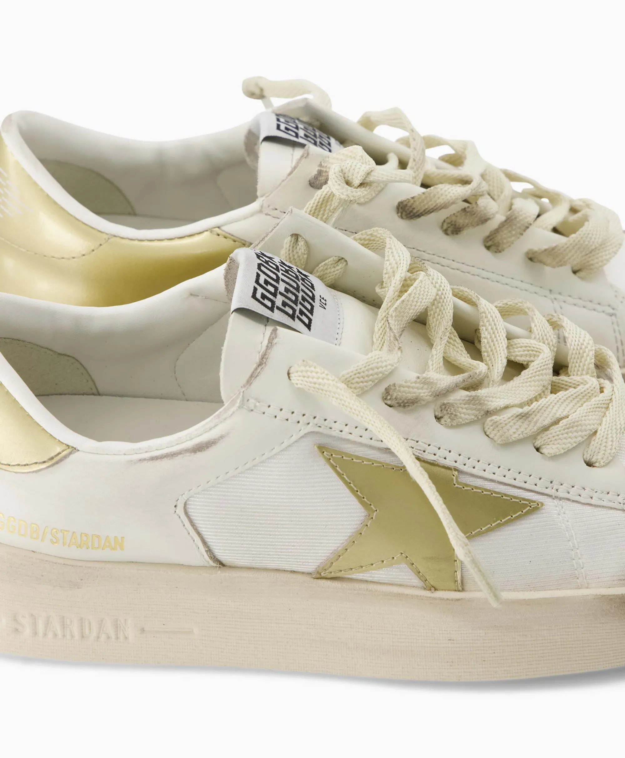 Sneaker Stardan Leather Mirrored Star Wit Dames Sneakers