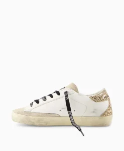 Best Sneaker Super-Star Leather Upper Glitter Star Off White Dames Sneakers