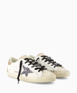 Best Sneaker Super-Star Leather Upper Glitter Star Off White Dames Sneakers
