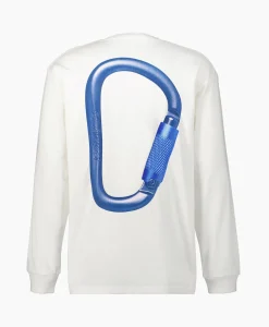 Discount T-Shirt Carabiner L/S Wit Heren T-Shirts