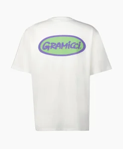 Hot T-Shirt Korte Mouw Grammici Oval Wit Heren T-Shirts