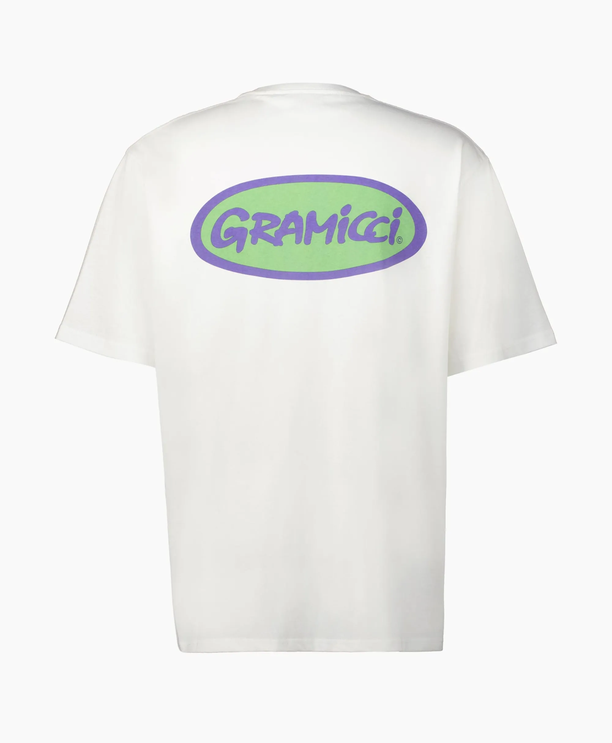 Hot T-Shirt Korte Mouw Grammici Oval Wit Heren T-Shirts