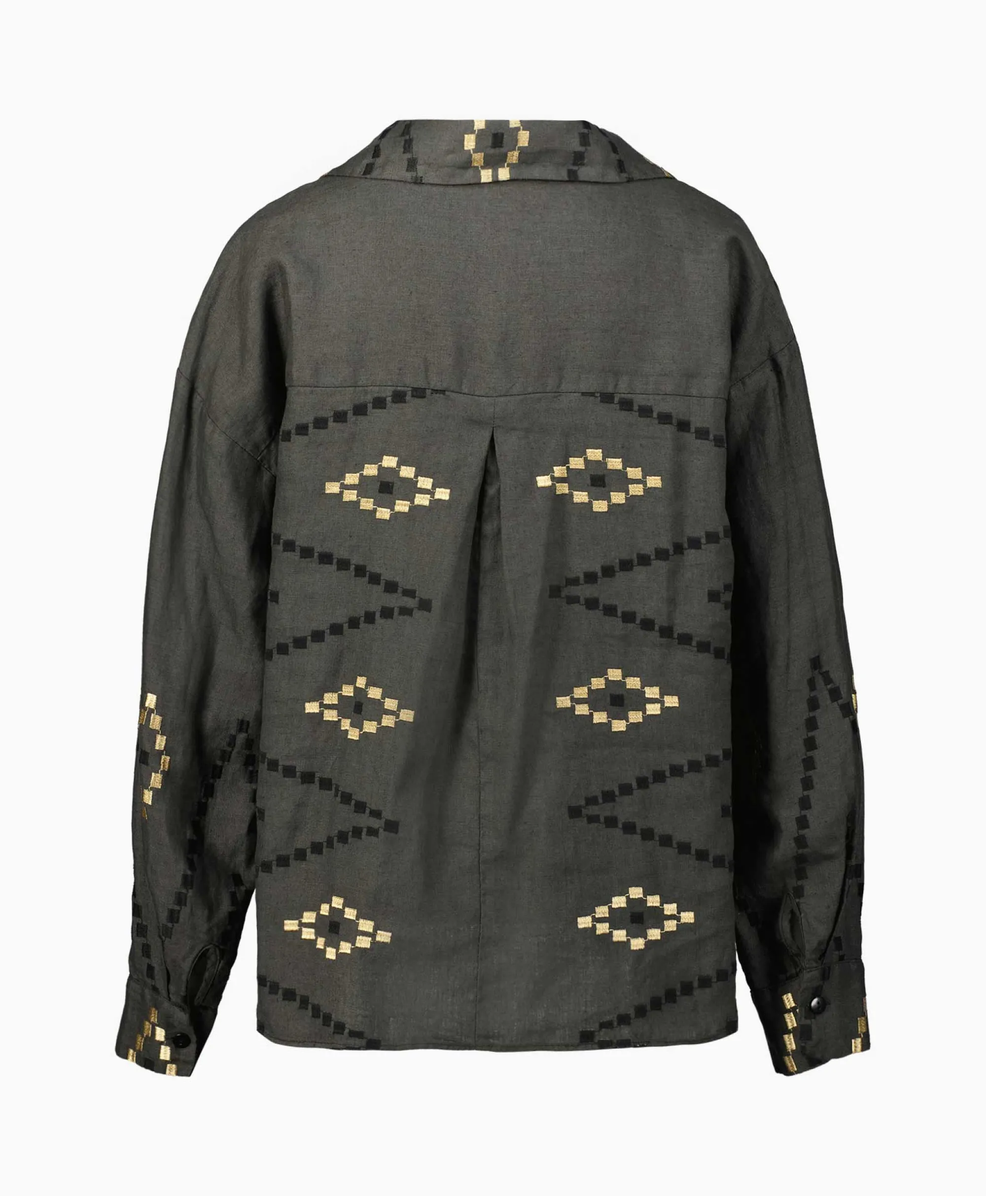 Sale Blouse Wrap Zig Zag Khaki Dames Blouses