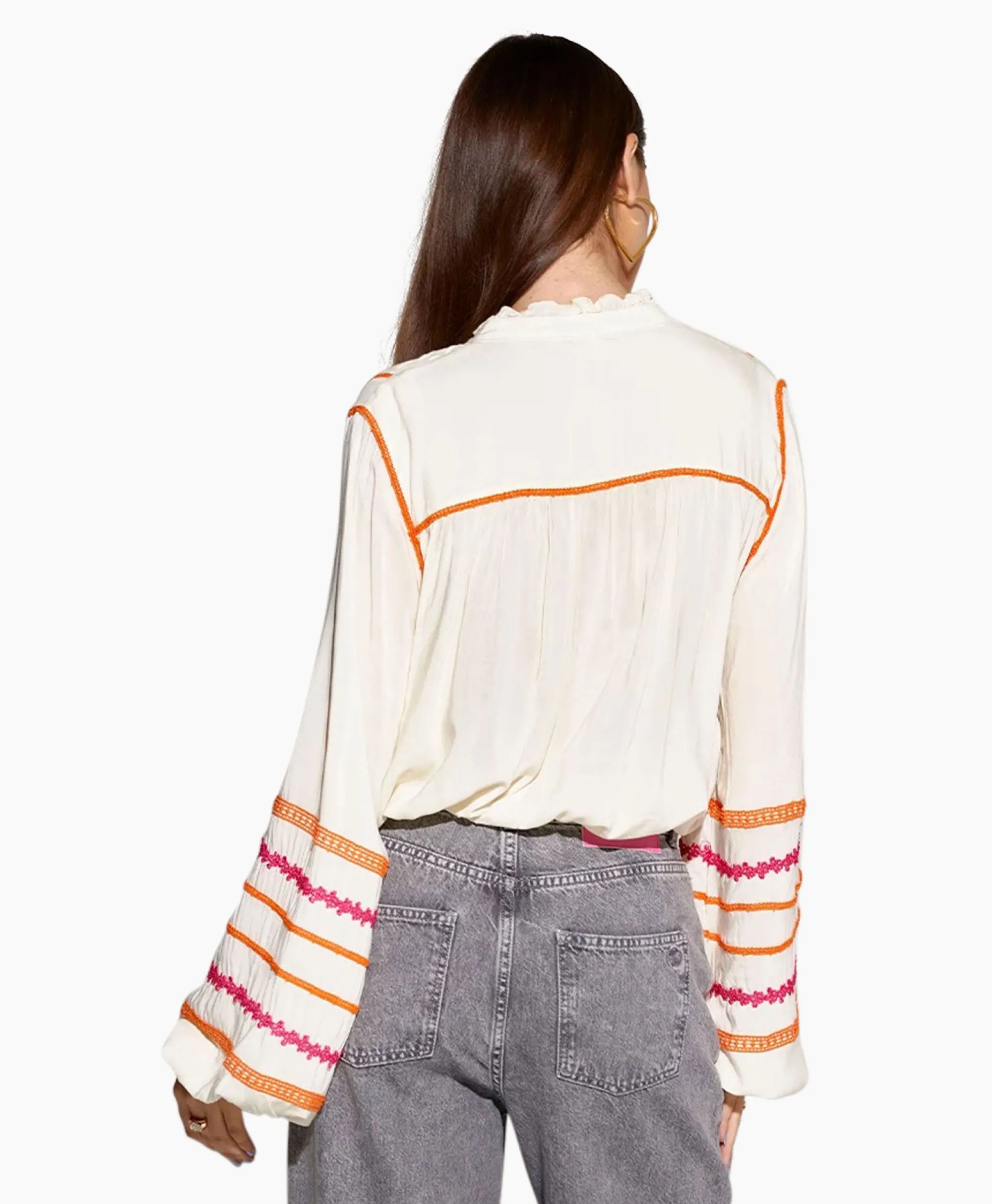 Outlet Harper & Yve Blouse Taylor-Ls Off White Dames Blouses