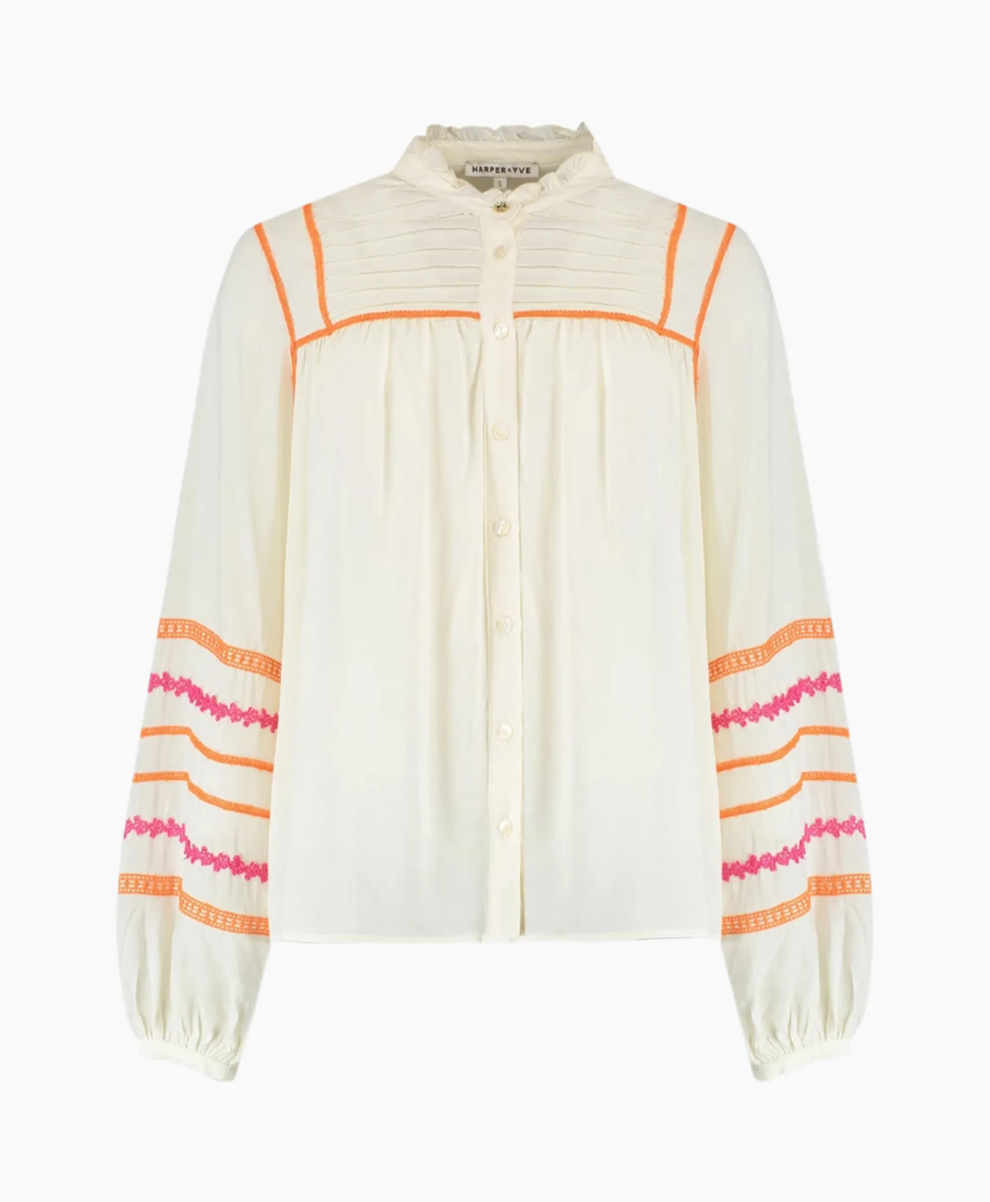Outlet Harper & Yve Blouse Taylor-Ls Off White Dames Blouses