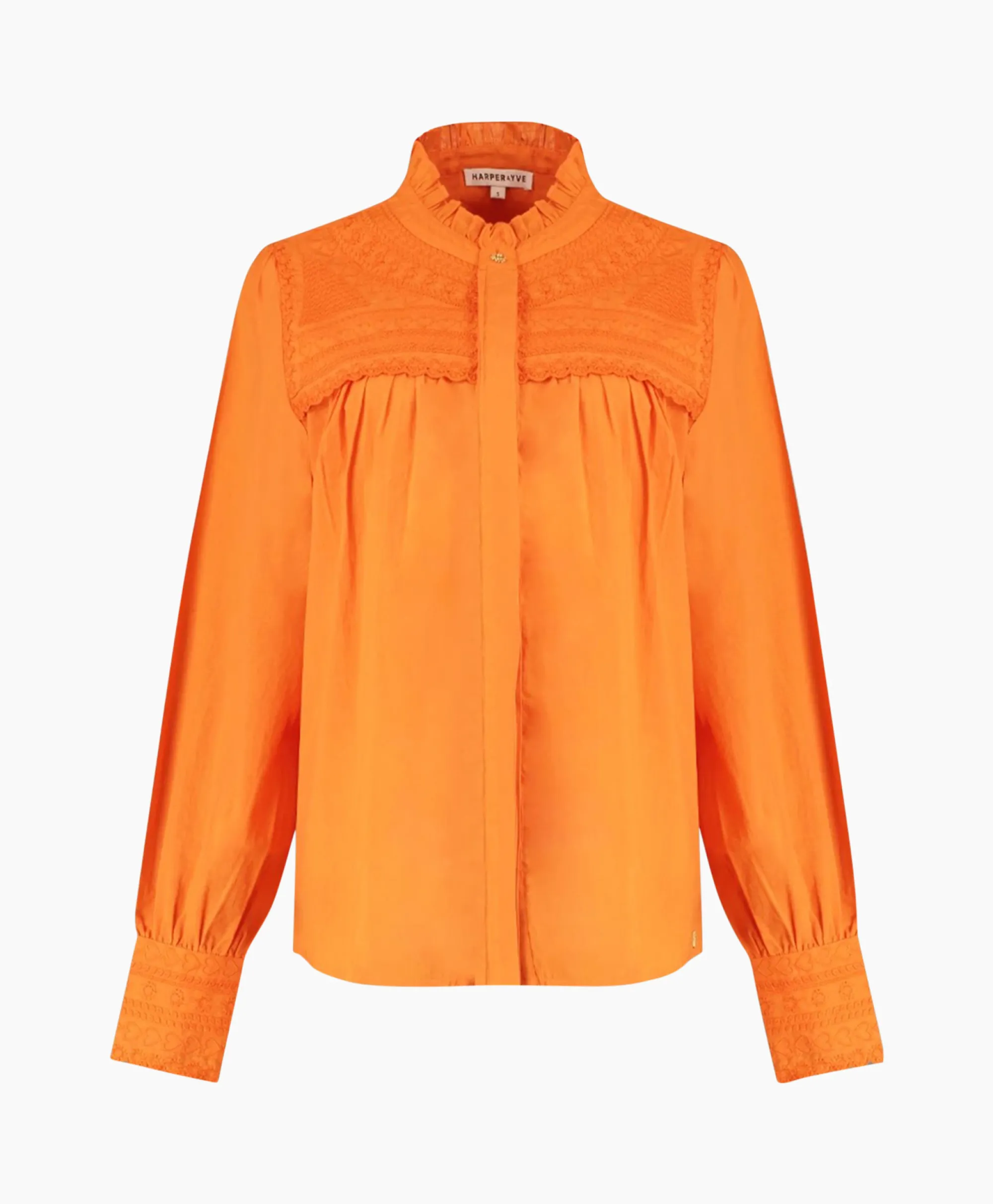 Discount Harper & Yve Blouse Yasmin-Ls Oranje Dames Blouses
