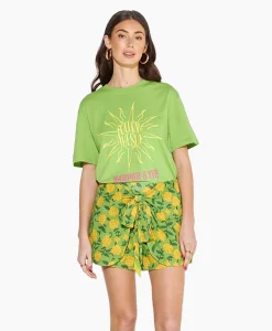 Harper & Yve Harper & Yve T-Shirt Korte Mouw Followthesun-Ss Groen*Dames T-Shirts & Tops